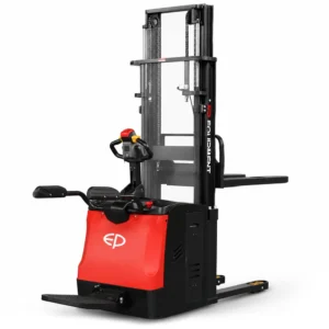 EP ES16-16RS elektrische stapelaar met inklapbare meerijplatform, 1600 kg hefvermogen