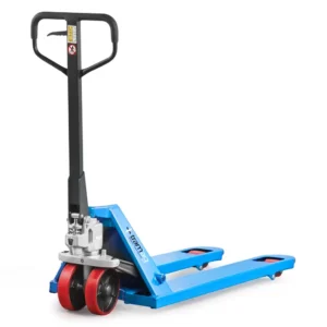 HPT-P1PXS handpalletwagen met korter 1m vorken, 1000mm, hefvermogen 2500kg en enkele vorkwielen