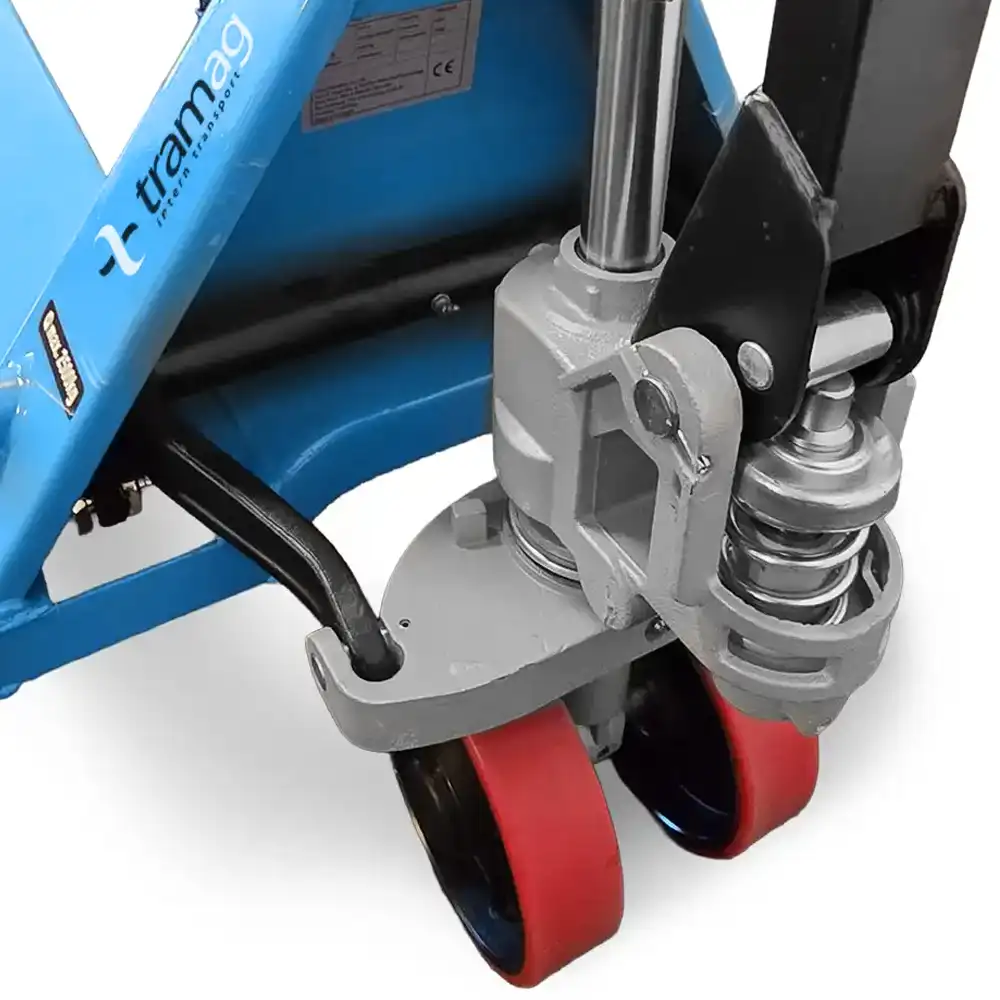 HPT‑P2PXXL handpalletwagen met extra lange vorken 2000mm, draagcapaciteit 2500 kg, luxe pomphuis