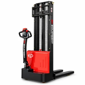 Elektrische meeloopstapelaar EP ESL122 met 1200 kg hefvermogen en lithium-ion batterij