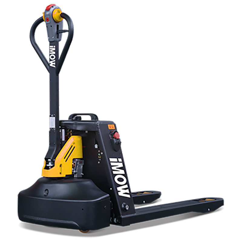 Elektrische pallettruck geel-zwart