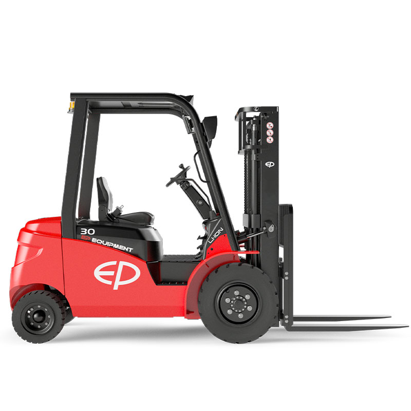 elektrische heftruck rood