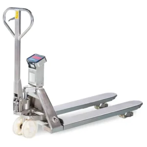 Handpalletwagen roestvrijstaal (RVS) met weegschaal - 2000 kg