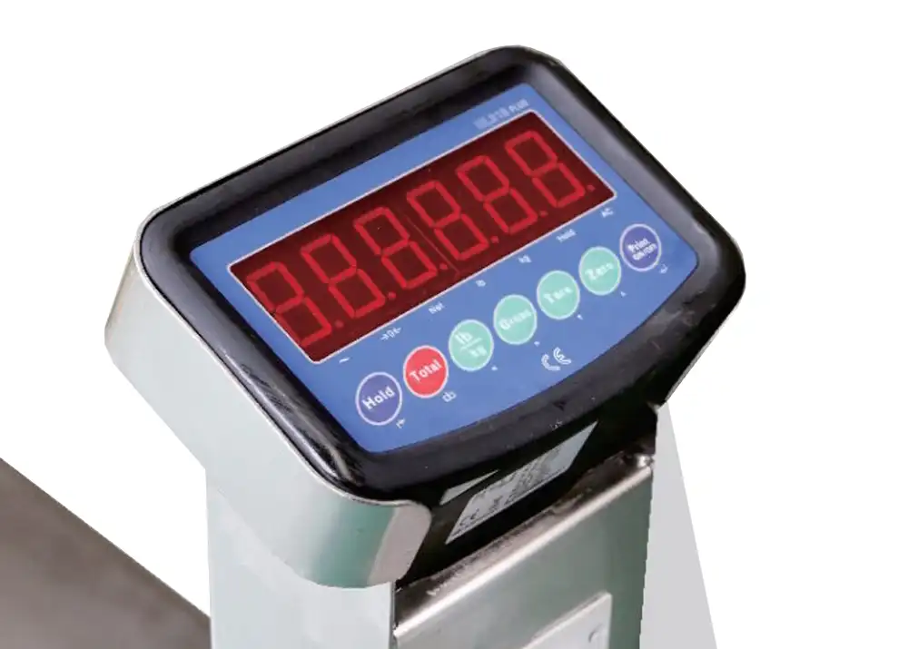 Handpalletwagen roestvrijstaal (RVS) met weegschaal - professionele weegsysteem