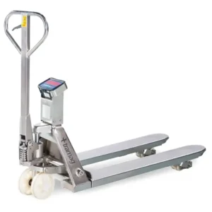 Handpalletwagen roestvrijstaal (RVS) met weegschaal - 2000 kg