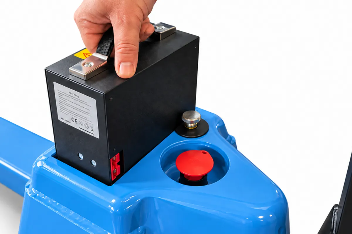 Uitneembare lithium-ion accu van de TPT20L elektrische pallettruck