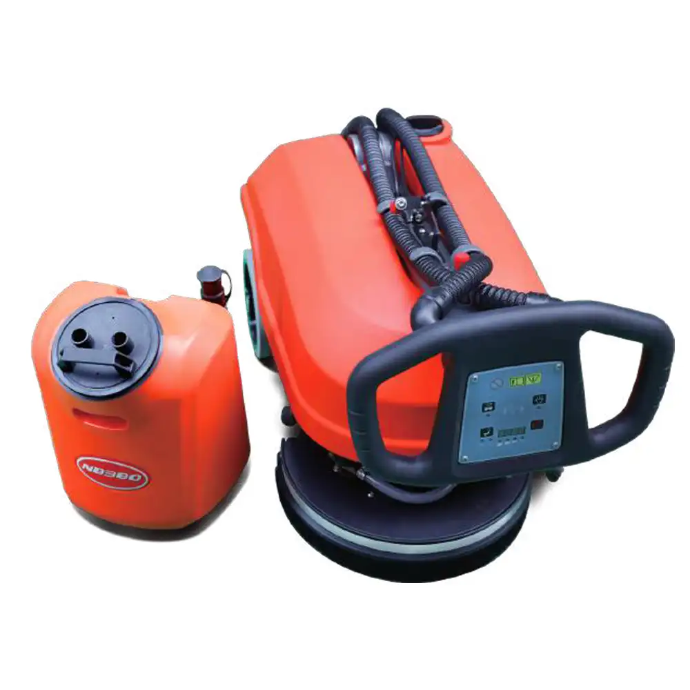 Noblelift NB380 mini schrobmachine opgevouwen