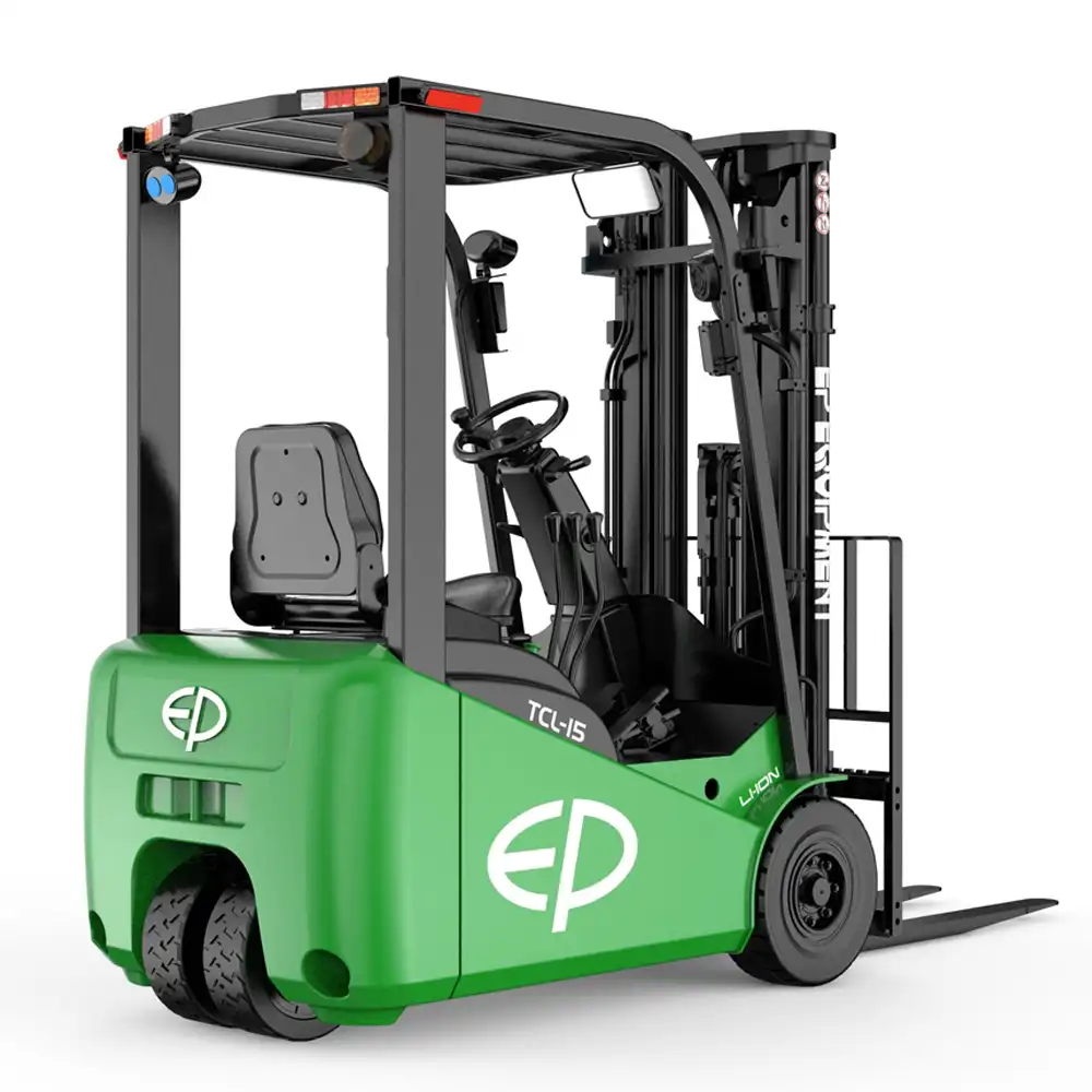 EP TCL101 compacte elektrische vorkheftruck 1000 kg - zijkant